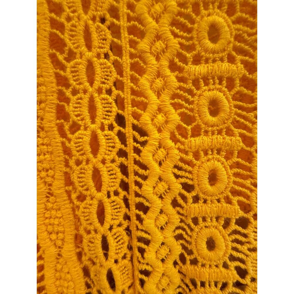 MICHAEL Michael Kors Yellow Crochet Lace Dress Size 4 - Festival, Vacation - Picture 10 of 10